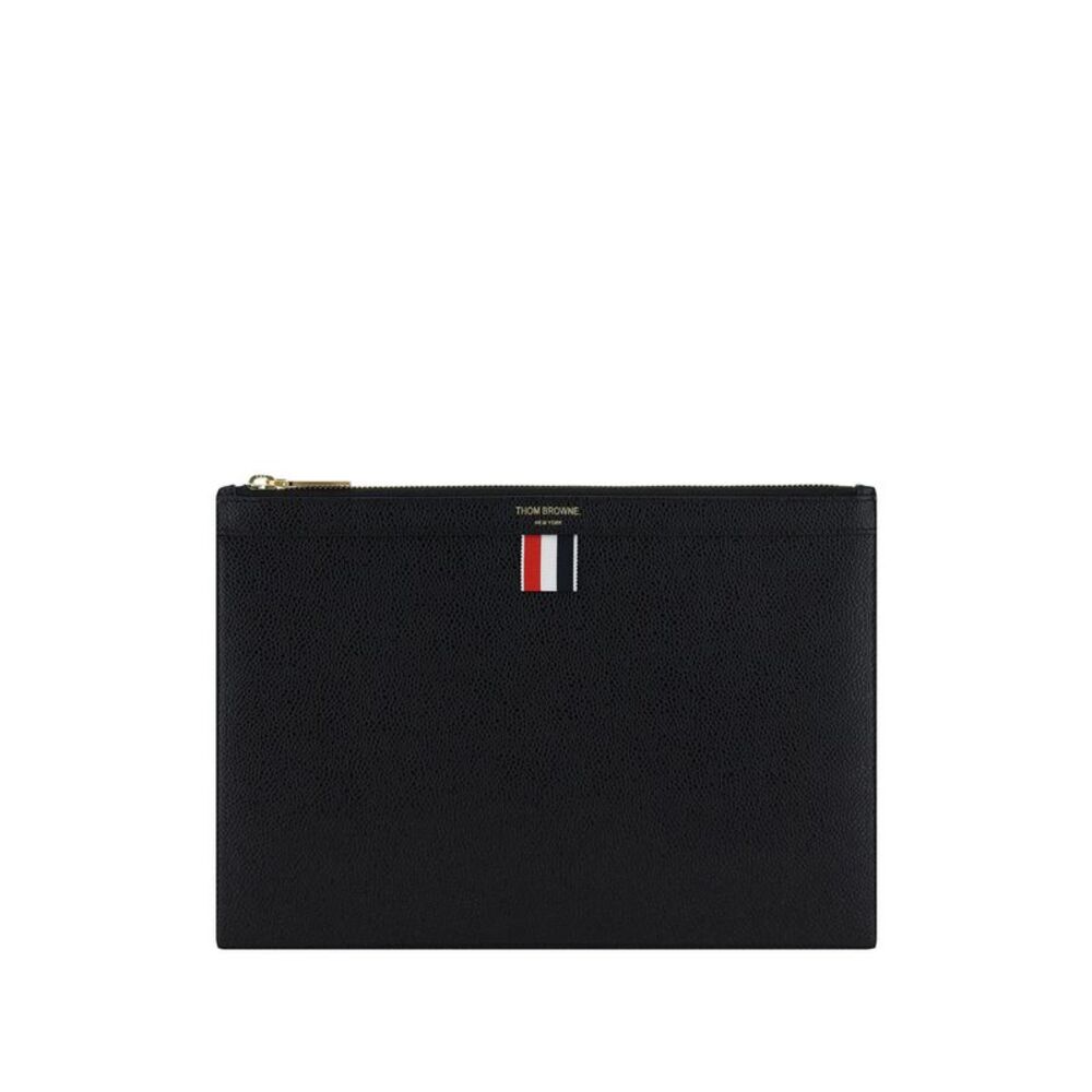 Thom Browne Black Clutch Bags Men